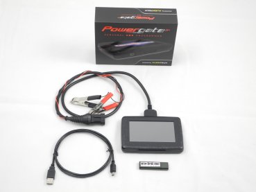 DÄS-​Mapping mit OBD-​Programmierer PG 3+ für V85 TT E5 mit MISTRAL-Krümmer